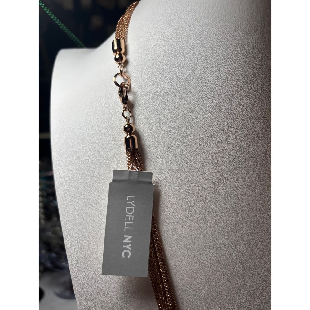 #15. Rose gold-tone multi-strand chain Necklace - Picture 6 of 7